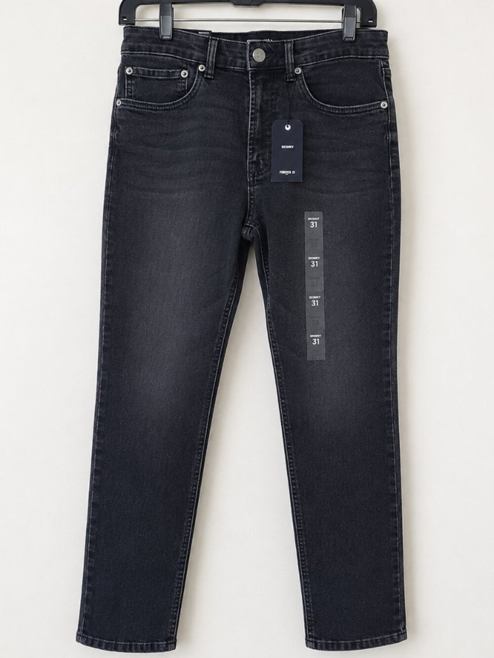 Forever 21 Men's Mid Rise Slim-Fit Denim Washed Jeans SZ 31